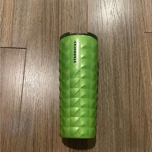 Starbucks‎ Lime Green Glitter Studded Stainless Steel Tumbler - 16 oz